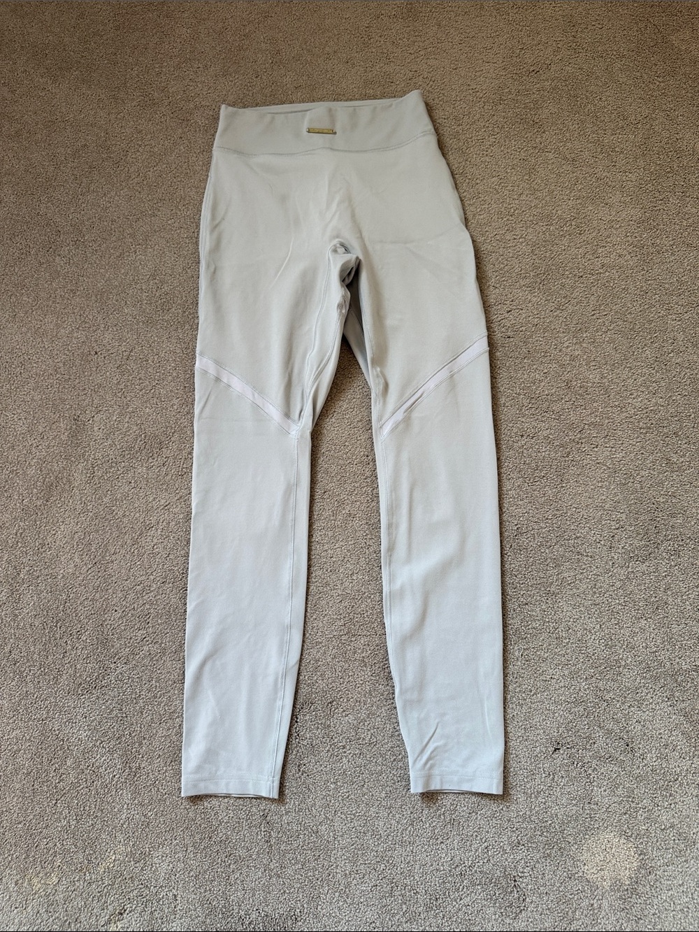 Gymshark Light Gray High-Waist Leggings - Whitney Simmons Collab